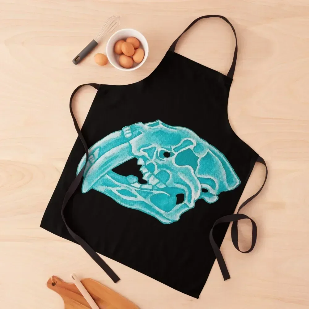 

Sabre tooth Skull Apron Home and kitchen products Hairdressing Woman Kitchens For Cooking Apron
