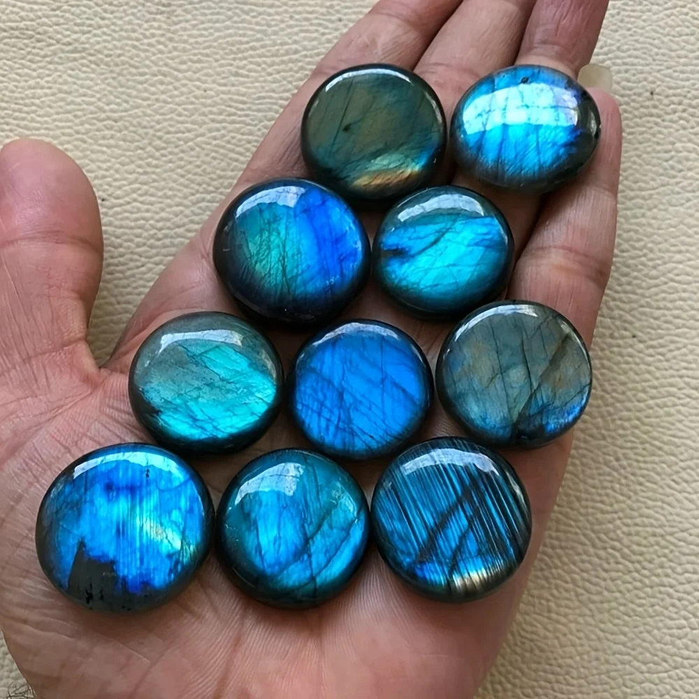 Labradorite Round Smooth Polished Unique Color Variations Sparkling Gemstone Decoration Jewelry and Home Decor Creative Gift
