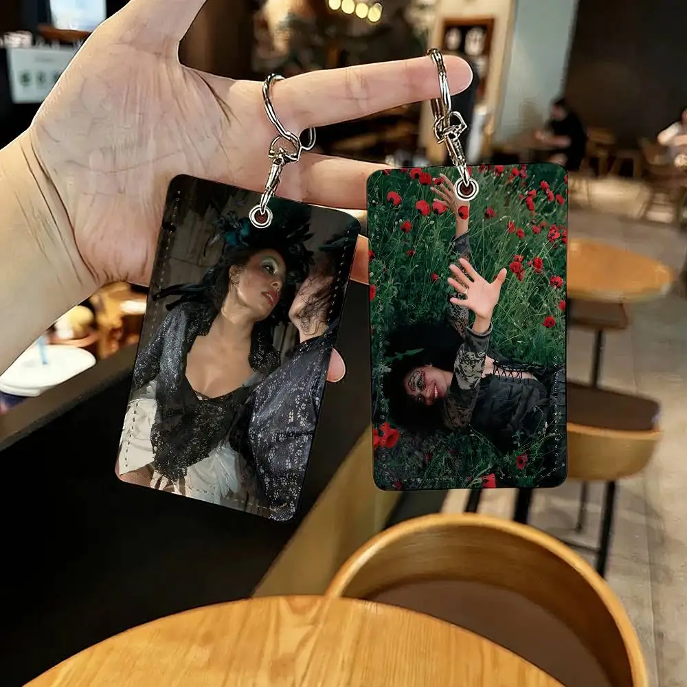 

Singer C-Celeste-S Card Holders Anti-lost Student ID Card Protective Cover Cases Campus Access Cards Key Chain