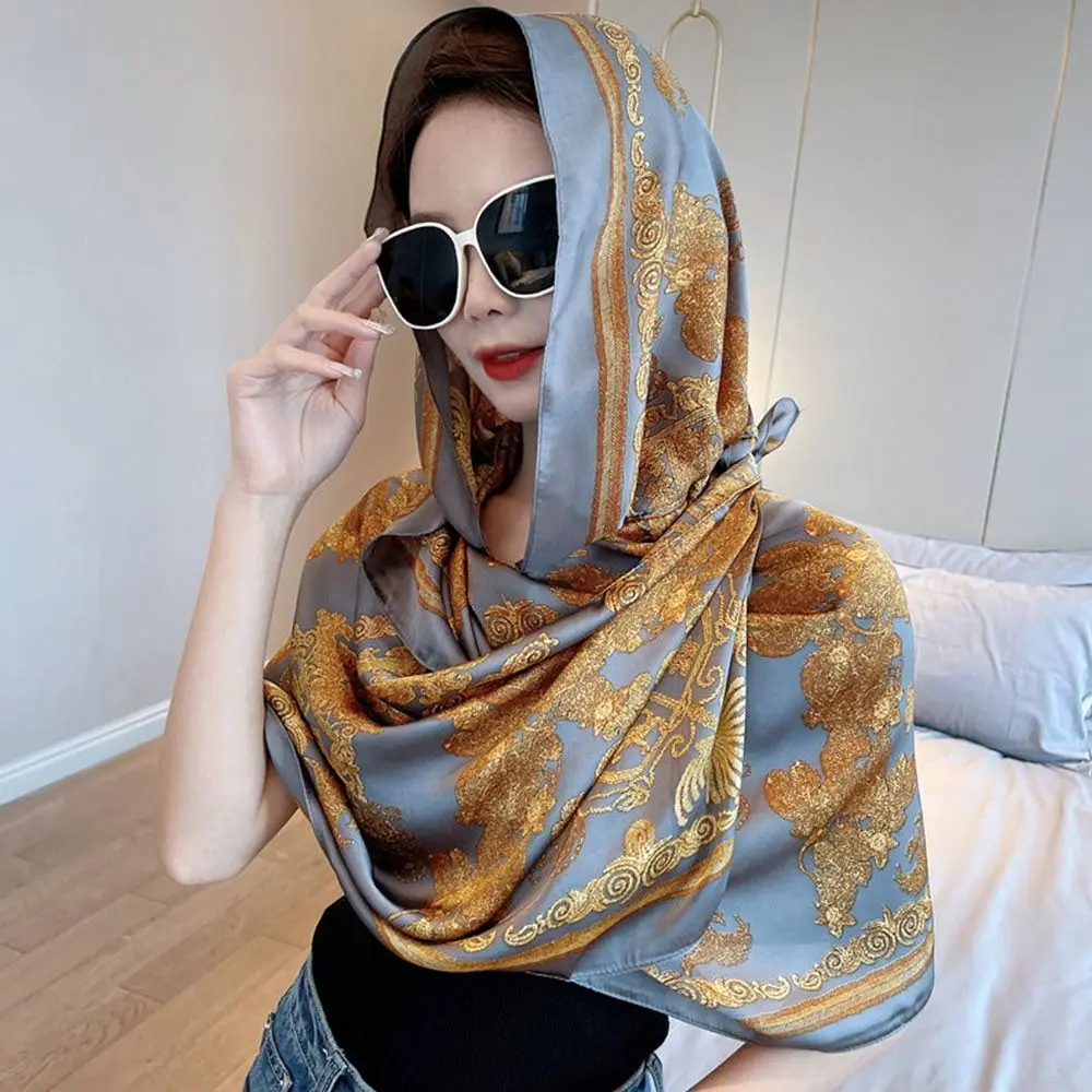 

Fashion With Buckle Muslim Turban Sun-Resistant Soft Baotou Hat Breathable Hijab Cap Women