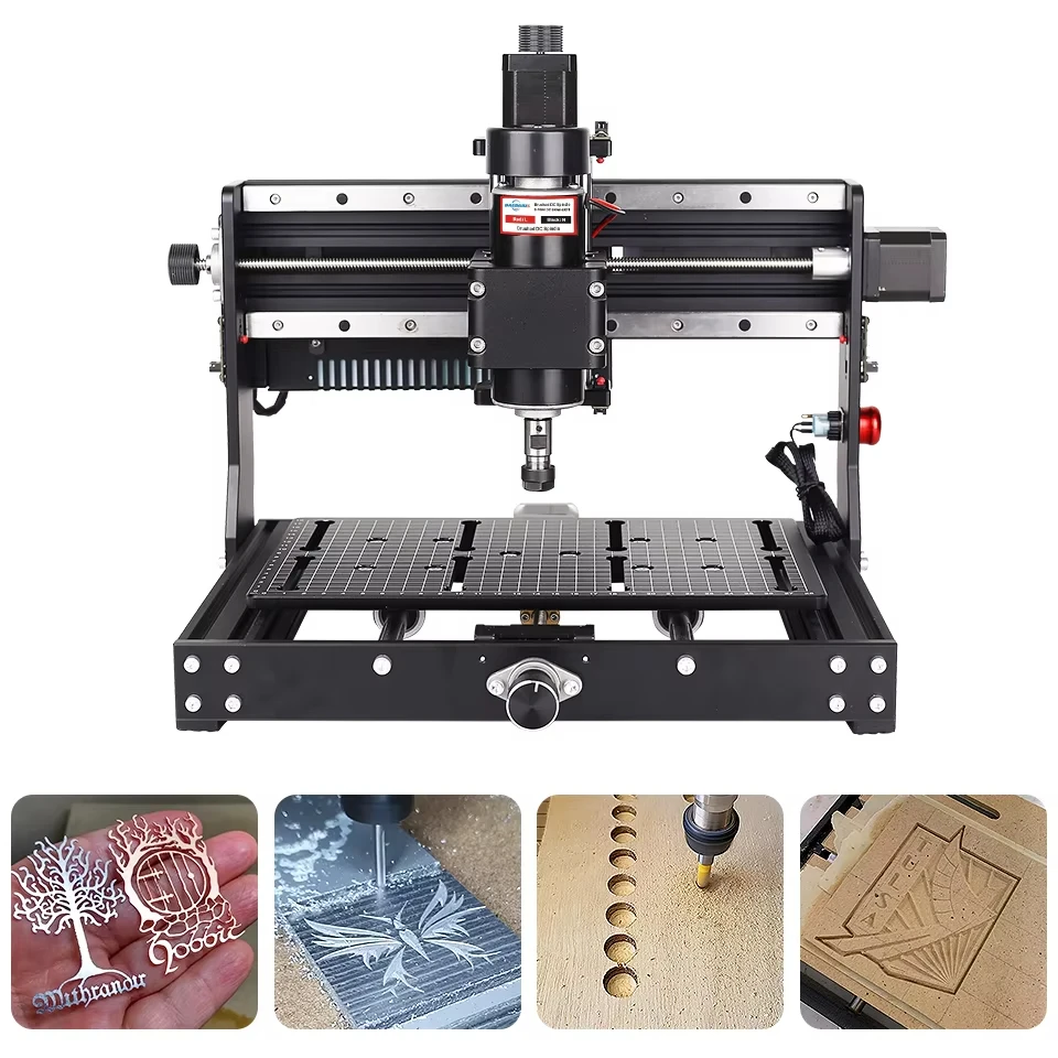 

CNC Machine CNC3020 Plus Laser Engraver Metal Engraving 500W Spindle DIY Milling Machine Wood Router