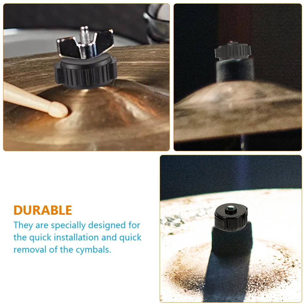 

6Pcs Cymbal Quick Release Caps Strong Durable Drum Nut Fixing Buckle Low Noise Quick Assembly Caps Drum Nut Fixing Buckle