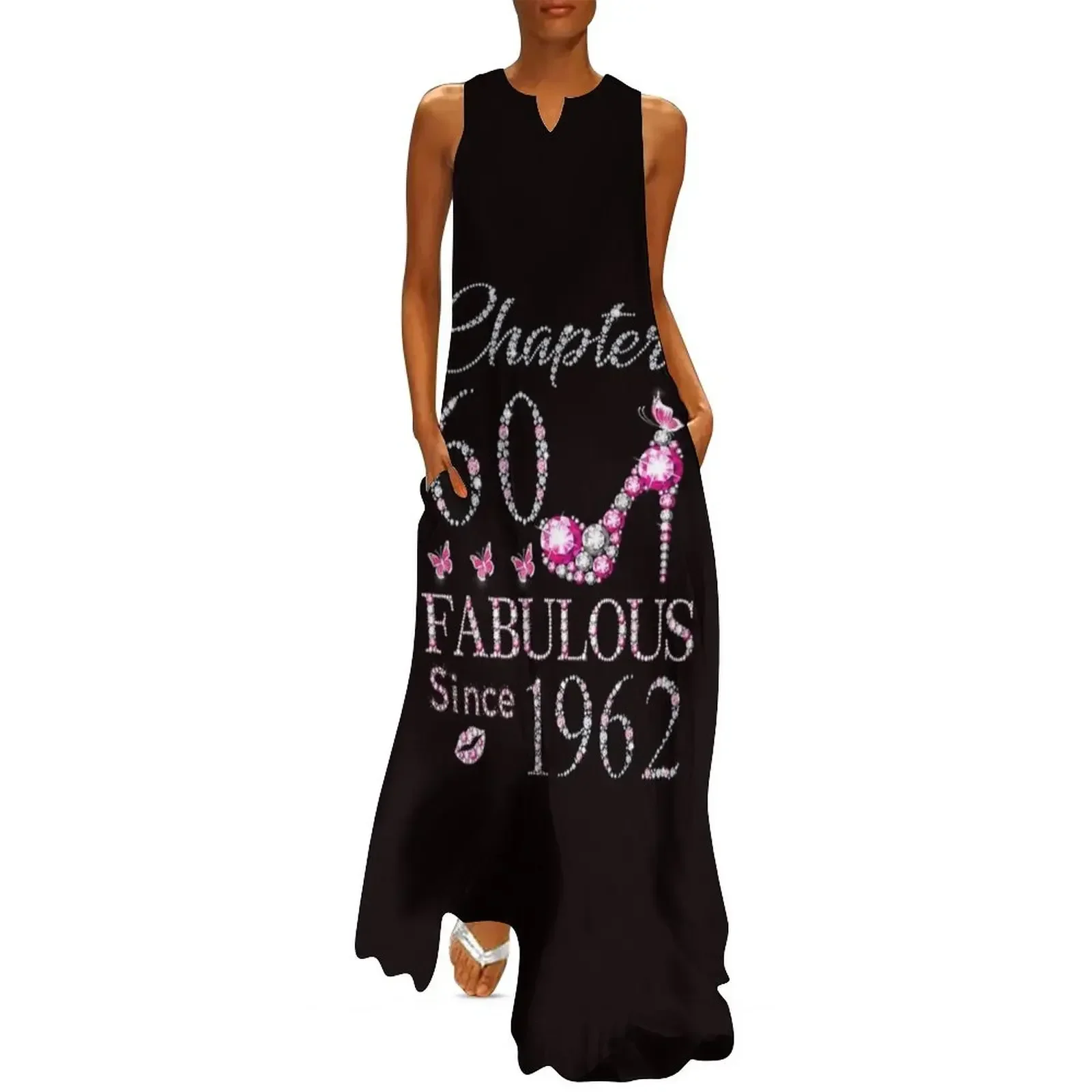 

Chapter 60 Fabulous Since 1962 - 60th Birthday Long Dress luxury woman party dress Women's long dress bandage
