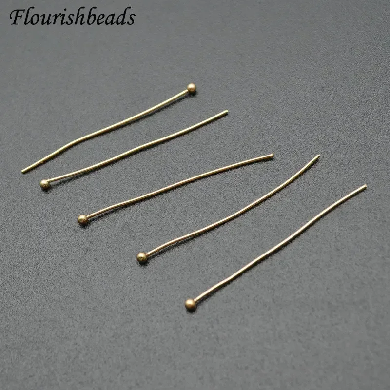 100pc Anti-rust Gold Color Metal Brass 25mm~70mm Ball Pins Needles DIY Jewelry Findings Supplies