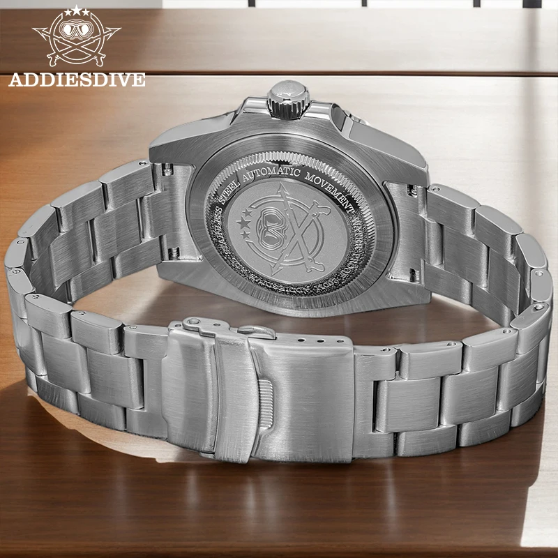 ADDIESDIVE Men's Watch New Japan 8215 Automatic Mechanical Watch Sapphire Stainless BGW9 Luminous 200m Waterproof Diver's Watch