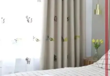 

Scandinavian Tulle Simple Modern Embroidered Curtains for Living Dining Room Bedroom High Shading Curtain