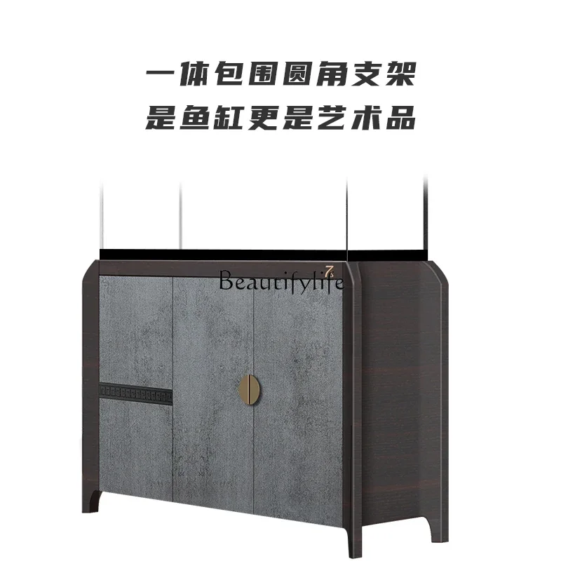 

yj9 Living Room Home Ecological Ultra-White Glass Bottom Filter Aquarium