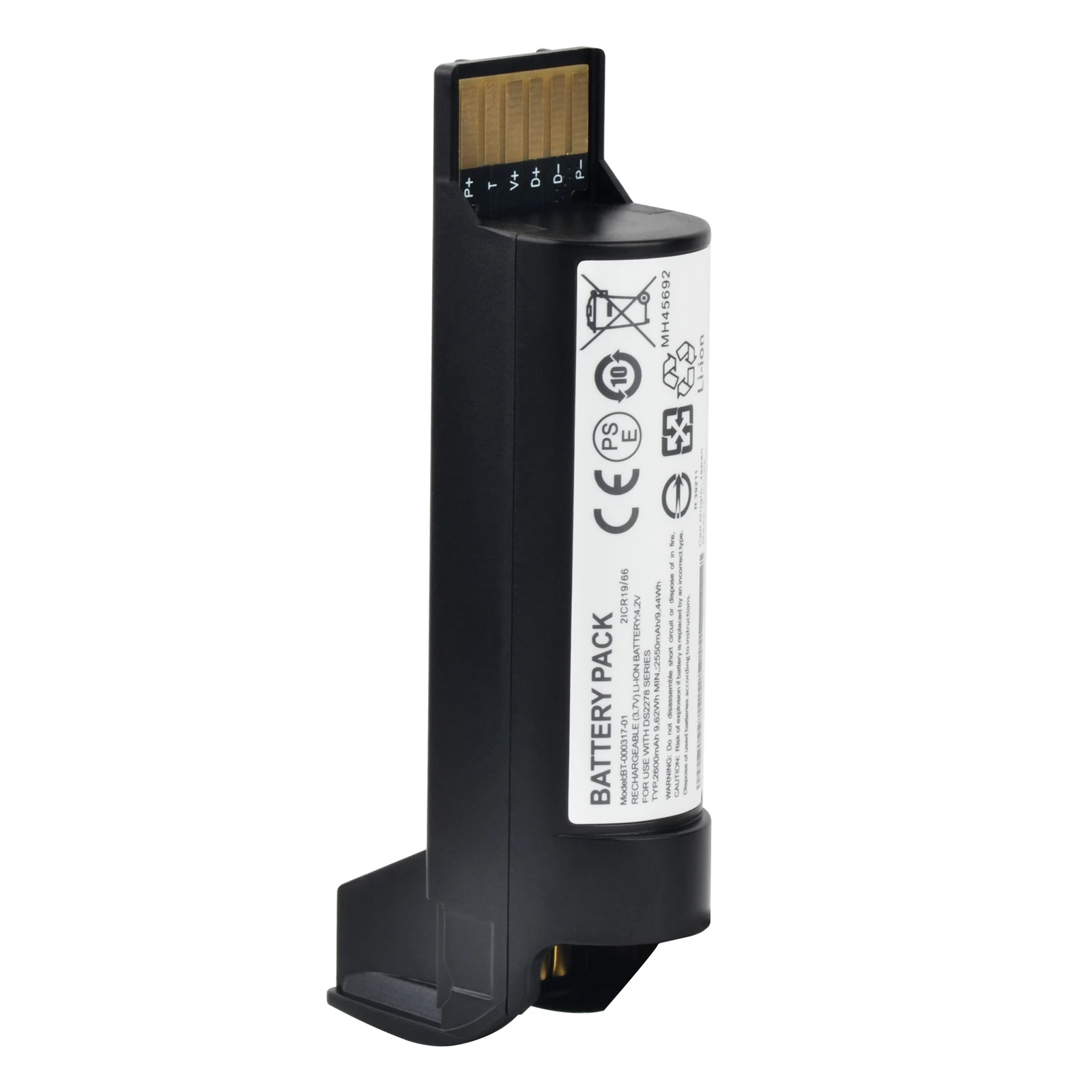 بطارية ماسح الباركود بقدرة 2600 مللي أمبير في الساعة لبطاريات ليثيوم أيون القابلة لإعادة الشحن من سلسلة Zebra DS2278