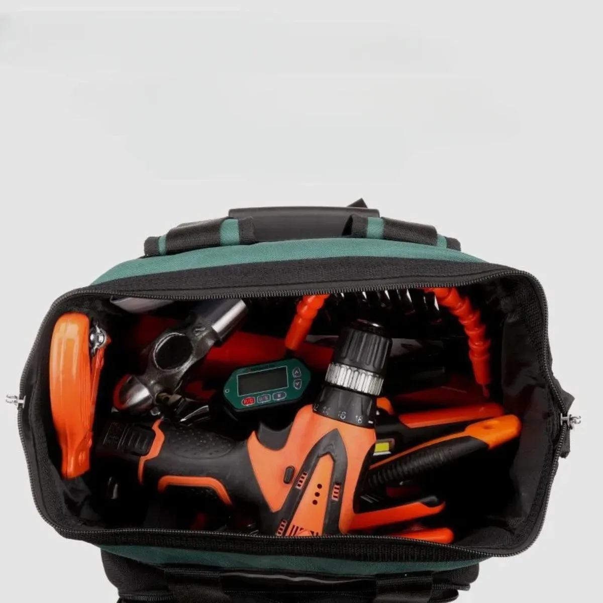 Waterproof Reinforced Electrician Mechanic Tool Backpack Shoulder Bag Storage Organizer