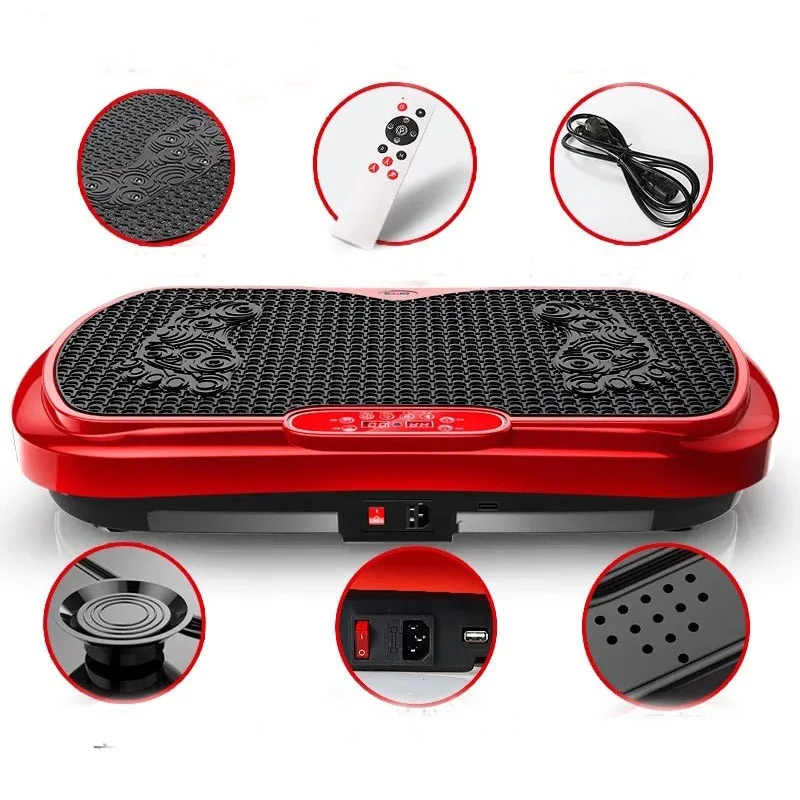 Vibrating Machine, 200W 220V, Vibration Exercise Plate, 150kg Capacity, 66x44x17cm, Belly Slimming, Home Body Shaping Machine