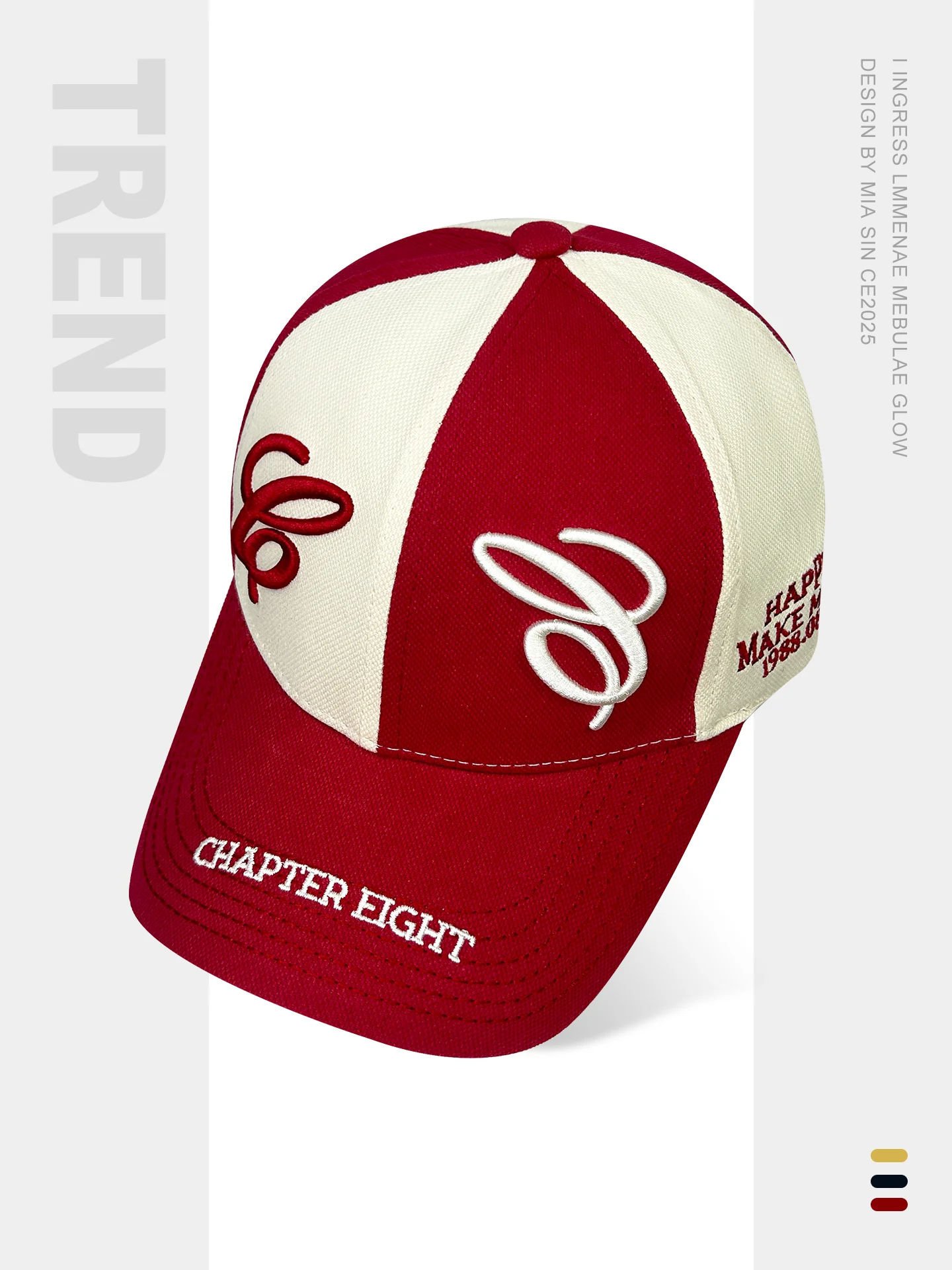 

Letter Baseball Cap for Men and Women, Patchwork Hip-Hop Outdoor Skateboard Cap, Large Head Circumference Duckbill Cap