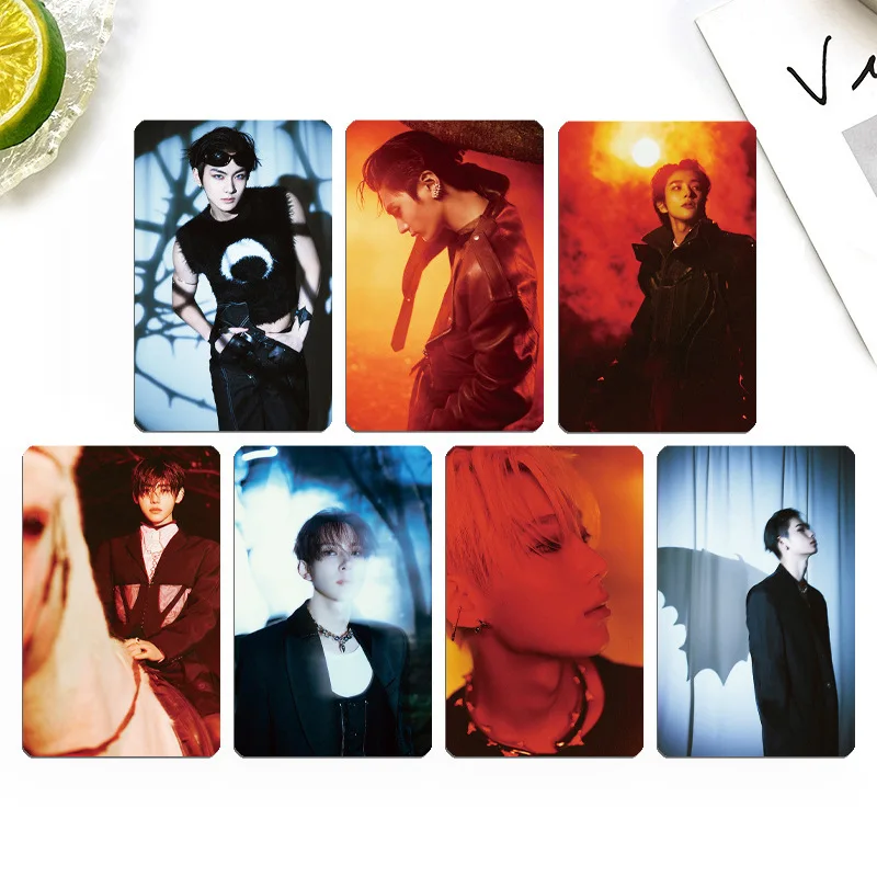 7pcs/Set Kpop Boy Group New Album ROMANCE UNTOLD Lomo Card Double Sides HD Photo Printing Postcard Fans Collection Gift