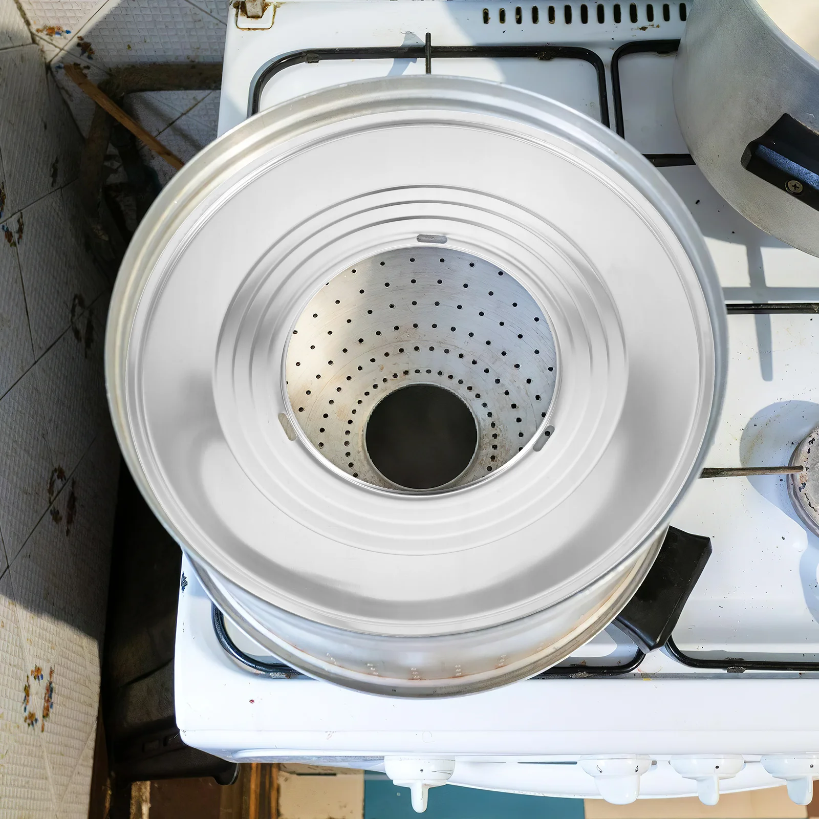 

1pc Stainless Steel Steamer Rack For Cooking Steaming Dumplings Adjustable Layer Steam Pot Insert Kitchen Supplies Steamer