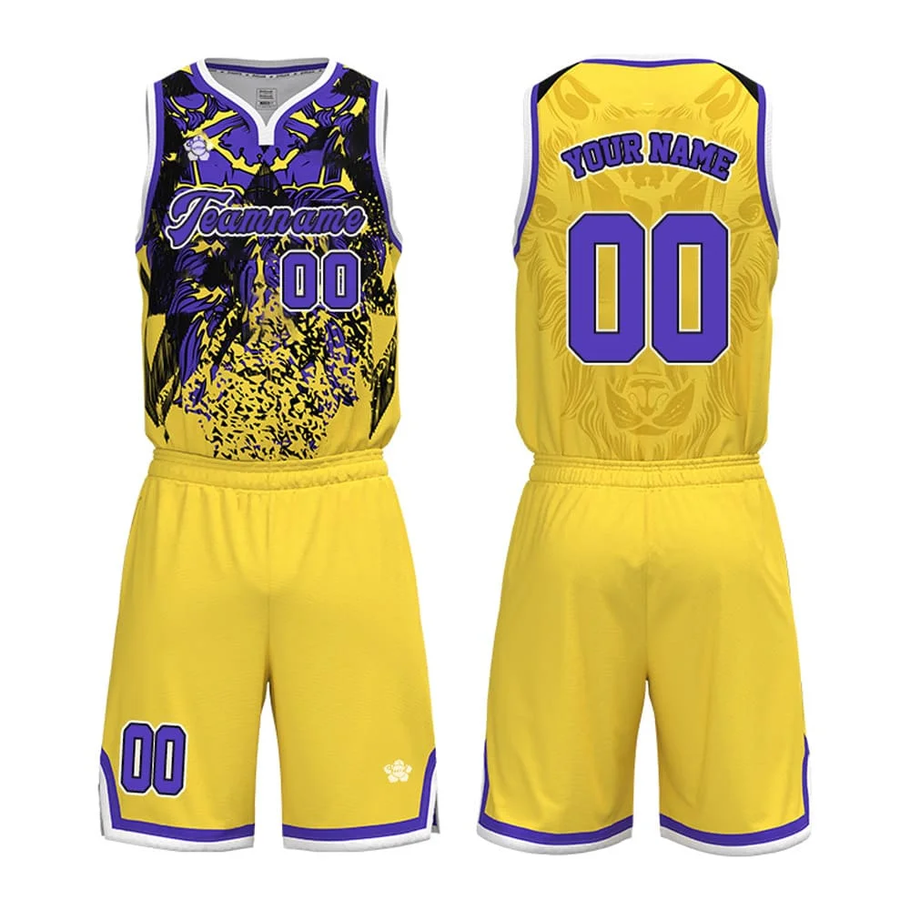 

Professional Basketball Jerseys Customized Retro Hip Hop V-neck Sleeveless New Design Men Women Youth Competition Training Suit