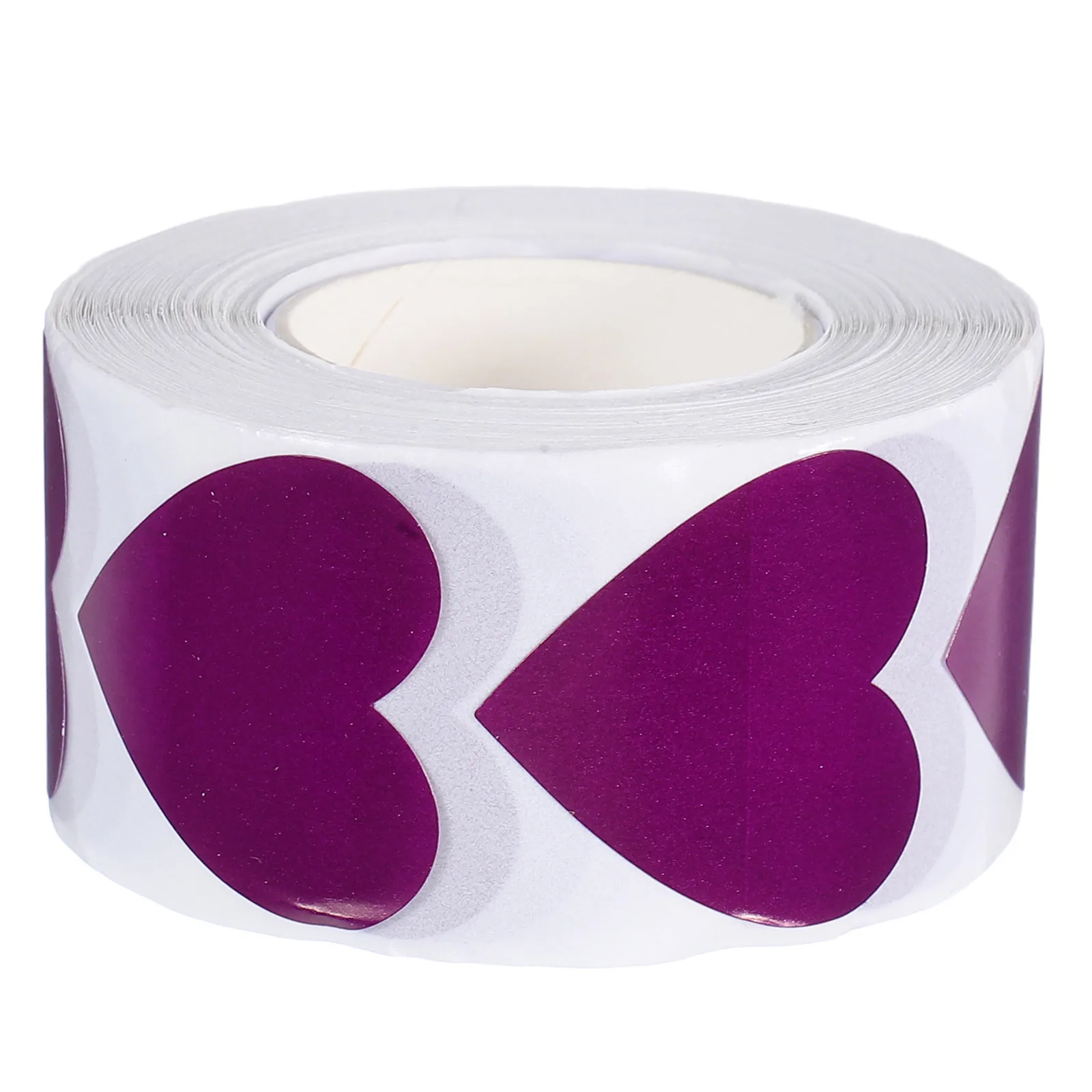 

500Pcs Heart Shaped Stickers Roll Valentine's Day Self-Adhesive Love Decals Scrapbooking Wedding Decor Heart Sticker for Wedding