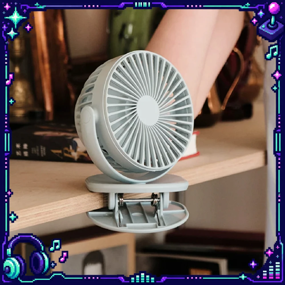 Aisolove F3 Clip On Mini Fan Rechargeable Usb 360 Degree Rotation Detachable Washable Portable Desk Fan Multiple Color Options