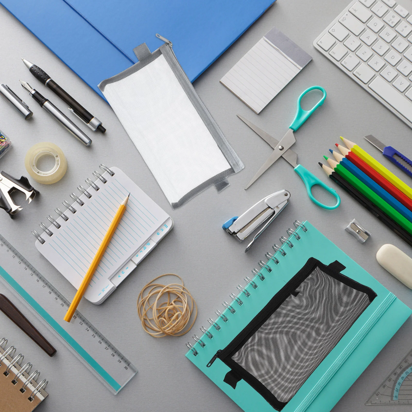 

4Pcs Stationery Bag Set Compact Portable Pen Organizer for Workers Travelers Gift Idea Document Ticket Pocket Holder