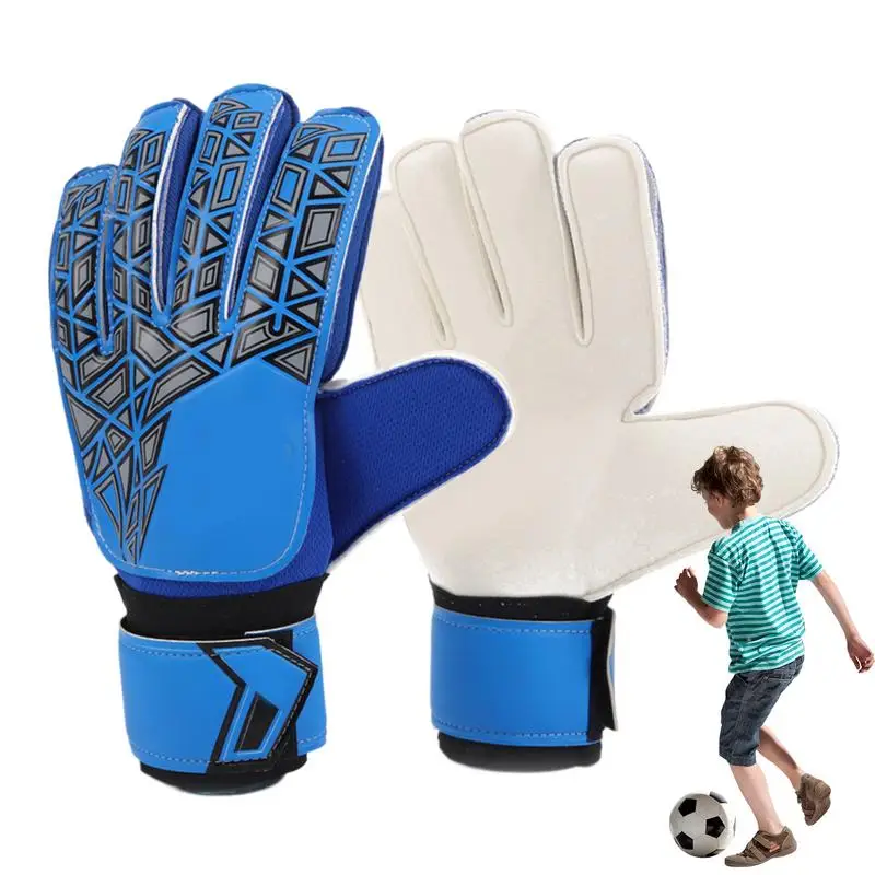 

Goalkeeper Gloves Kids Soccer Goalkeeper Gloves Goalie Gloves Finger Protector Keeper Gloves Strong Grips Palms Latex Soccer