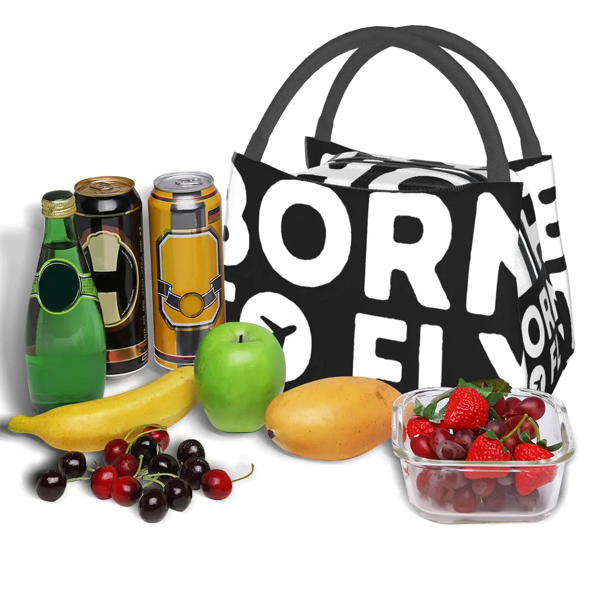 Born To Fly Portable insulation bag for Cooler Thermal Food Office Pinic Container