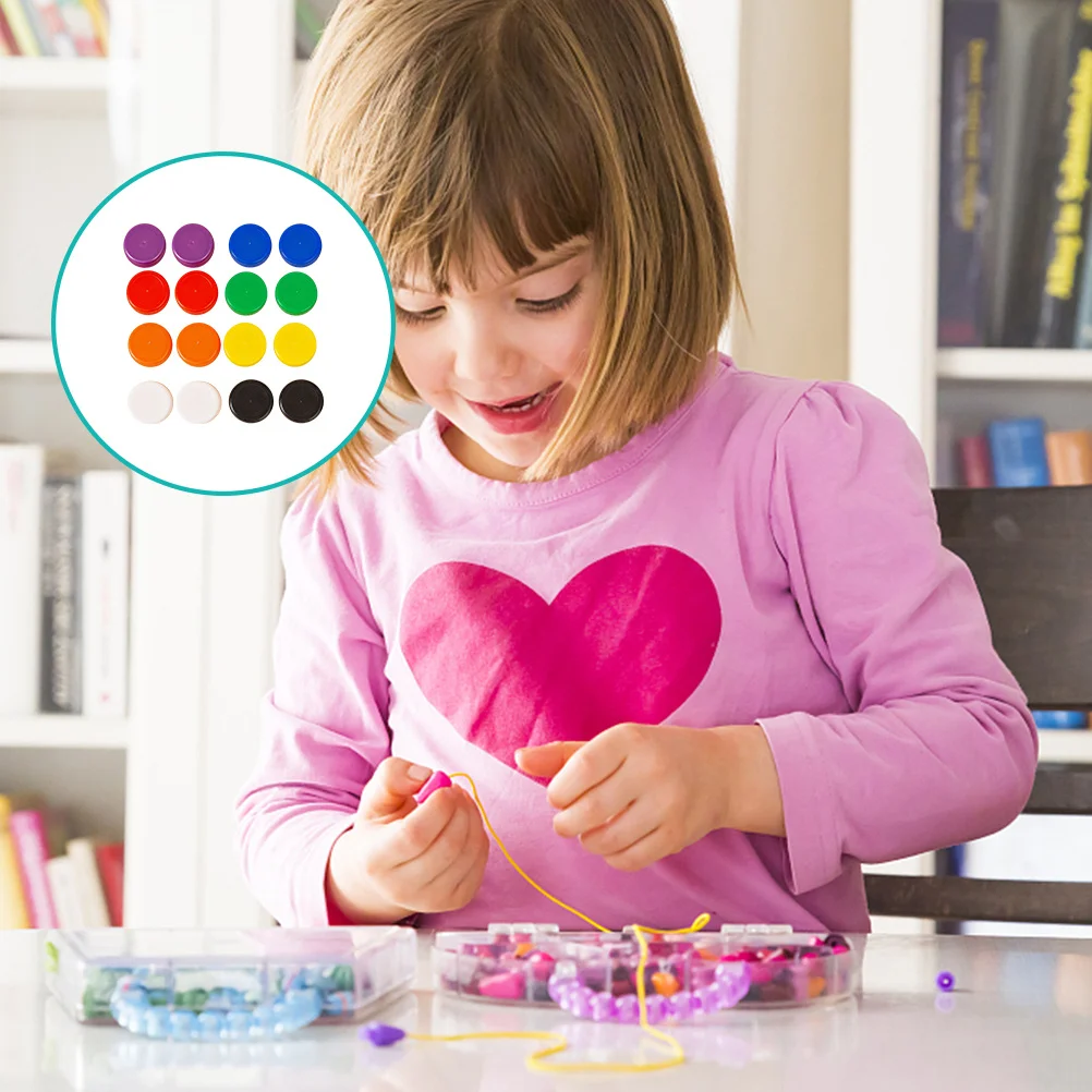 

200pcs Bottle Caps Material Plastic Decorative Diy Kids Color Environmental Protection For Kitchen Bar Accessories