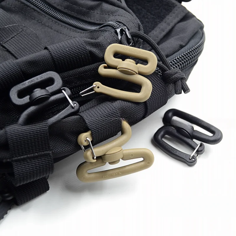 Backpack Shoulder Bag Elastic Hook Buckle, Detachable Rotating Mouth Buckle, Outdoor