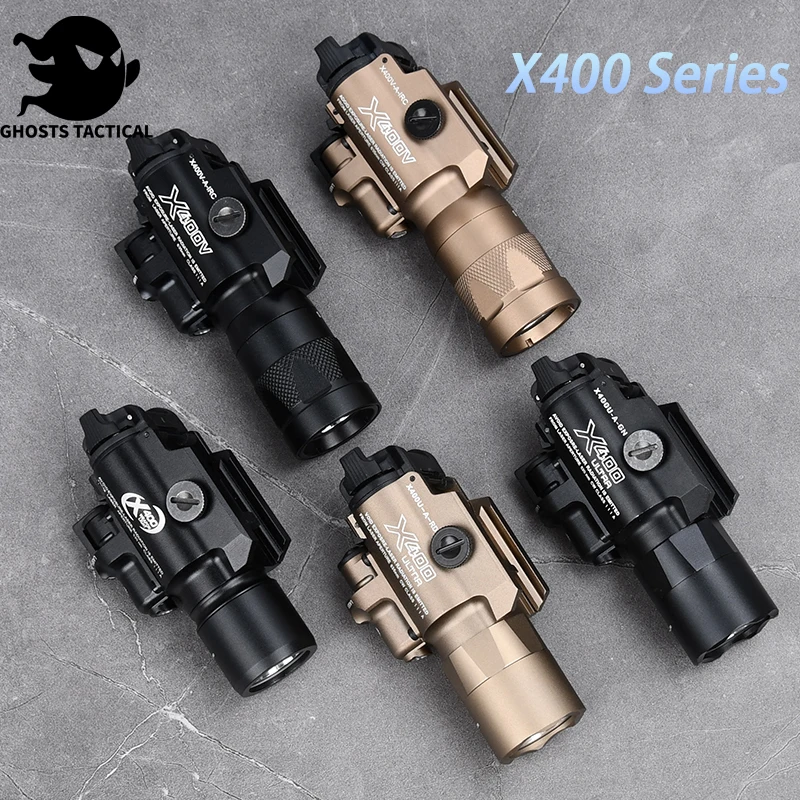 

Tactical WADSN Flashlight X400 Red Green Laser X400U x400V Strobe Pistol Hunting Scout Weapon Accessory Fit 20mm Picatinny Rail