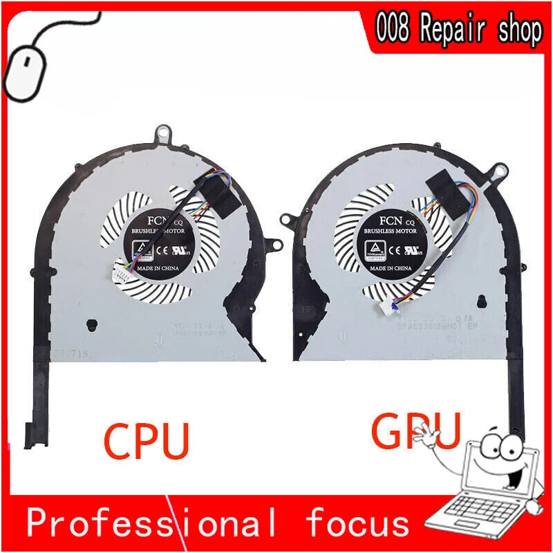 Laptop Cooling Fan dc12v 1A 4pin for Asus ROG Strix gl503ge gl703ge px503ge fan