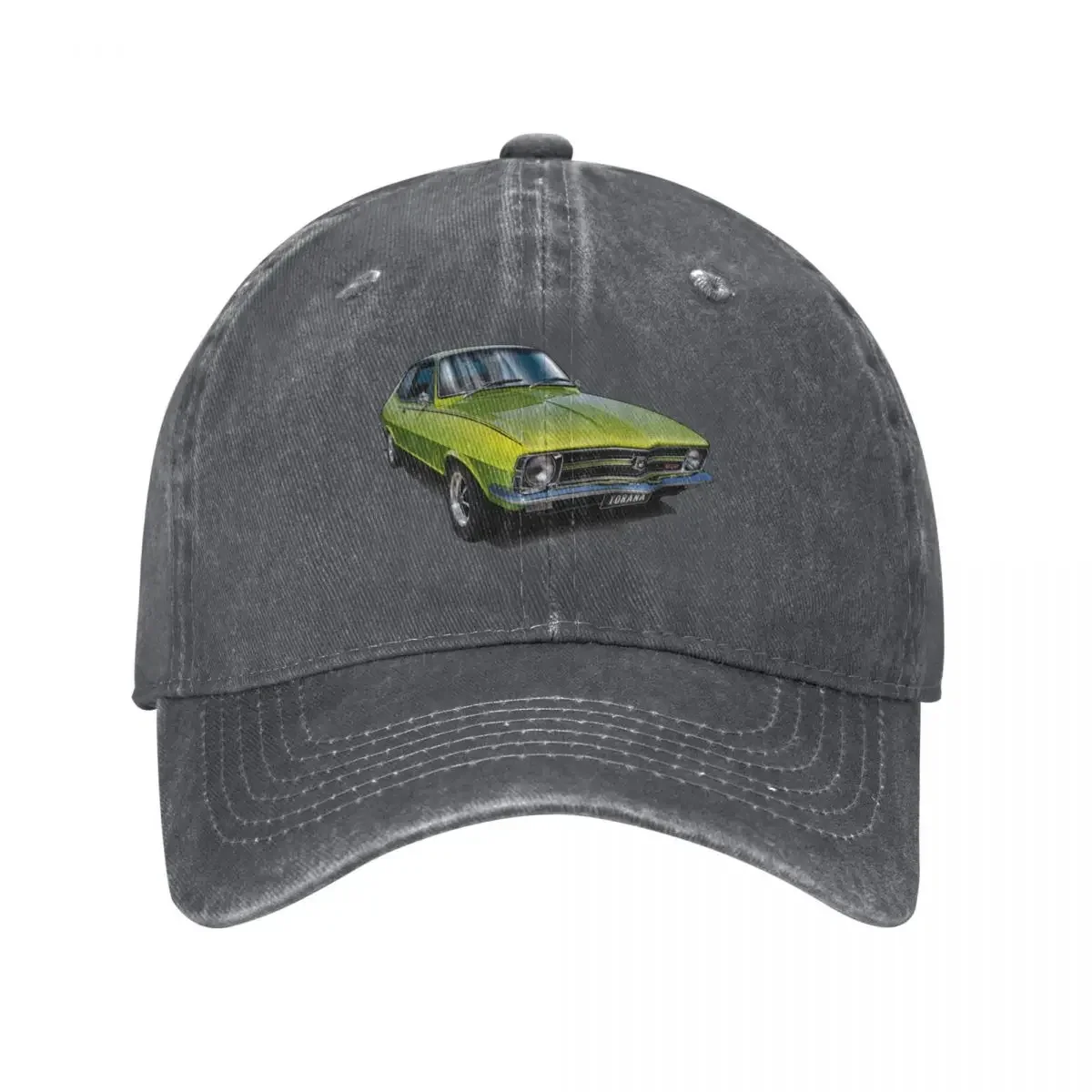 Illustrated Holden LC GTR Torana - Lime Green Baseball Cap Anime Golf Fishing cap Women Hats Men's