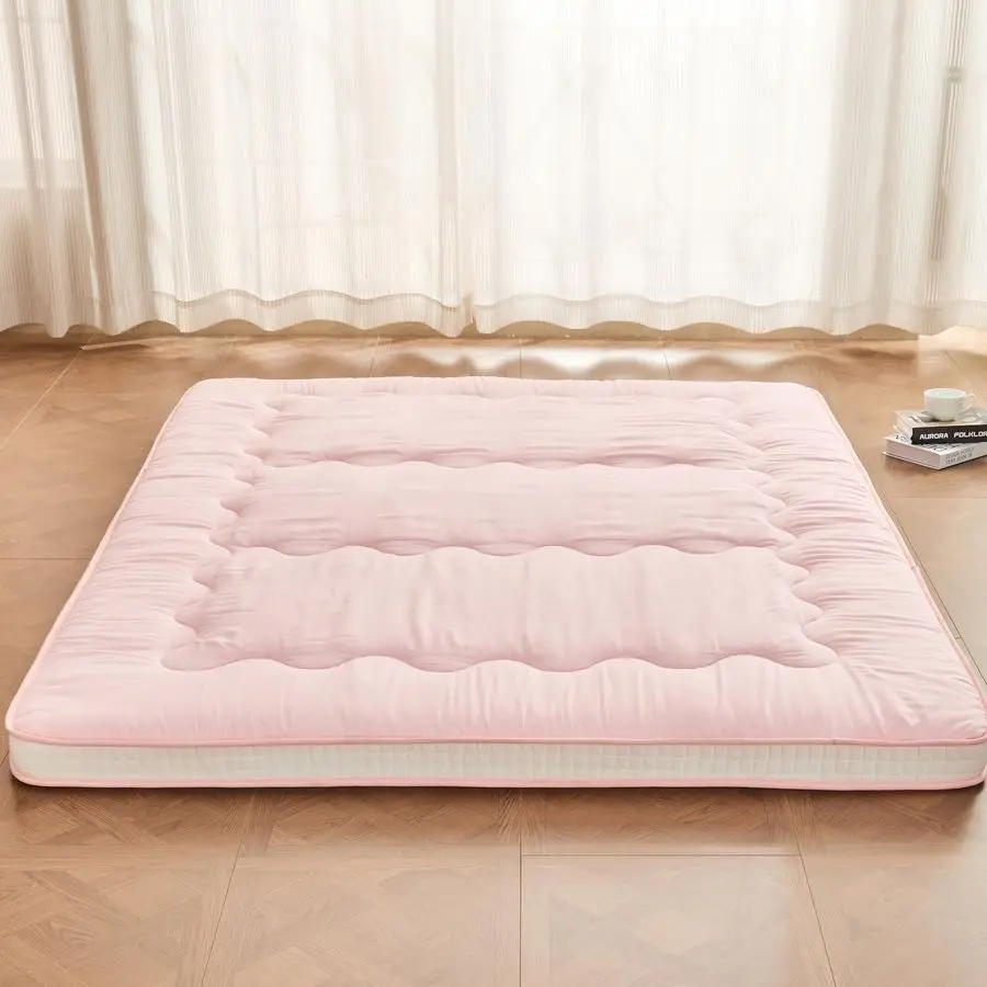 

Японский напольный матрас-футон, очень толстый складной коврик для кровати с закатанной кроватью для гостей, шезлонга и таваэля