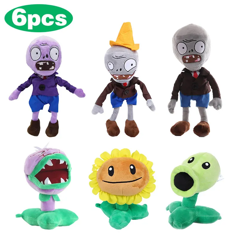 NEW Plants Vs Zombies Plush Toy Cotton Sunflower Peashooter Plushies Figure Doll Game PVZ Stuffed Pillow Soft Toy Christmas Gift