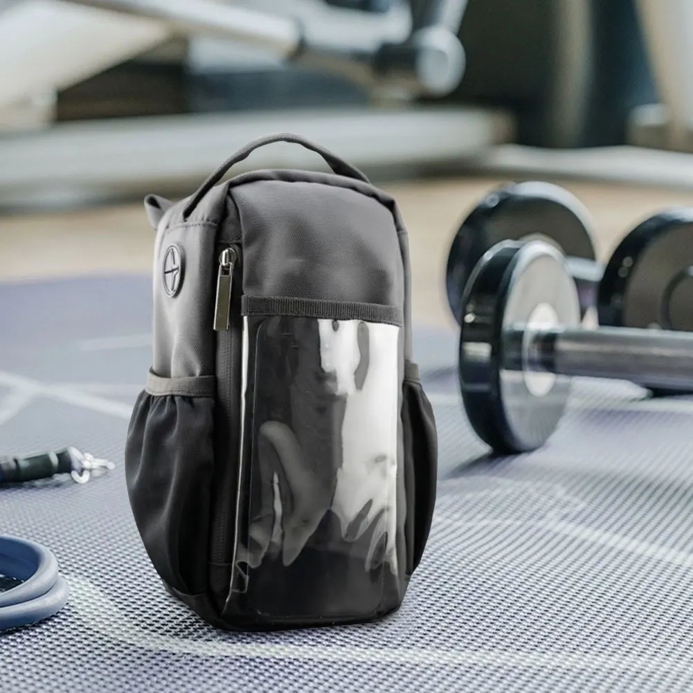 حقيبة حبال الصالة الرياضية المغناطيسية مع حامل زجاجة المياه حقيبة حامل زجاجات الصالة الرياضية مع حامل زجاجة للرجال والنساء منظم ملحقات الصالة الرياضية #4