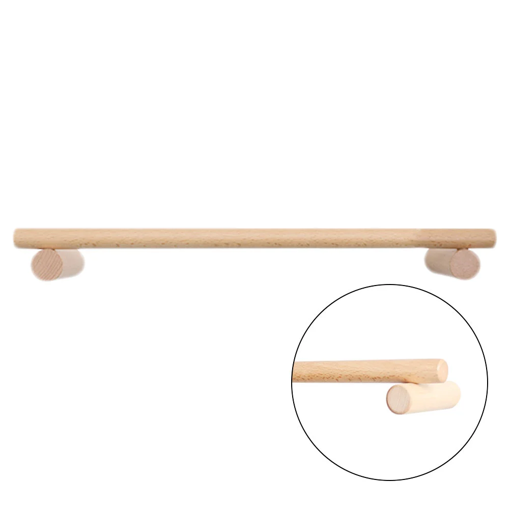 Paper Towel Holder No Punch Hanger Single Bar Magnetic Attraction Simple Rack Wooden