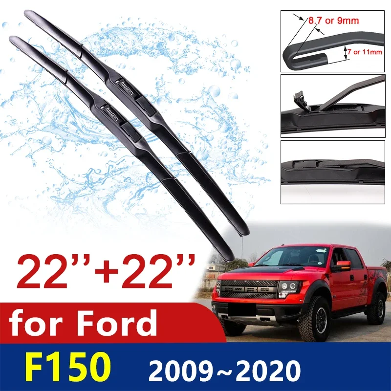 Car Wiper Blade for Ford F150 2009~2020 F-150 Raptor LOBO XL XLT Front Windscreen Window Wipers Car Goods 2010 2017 2018 2019