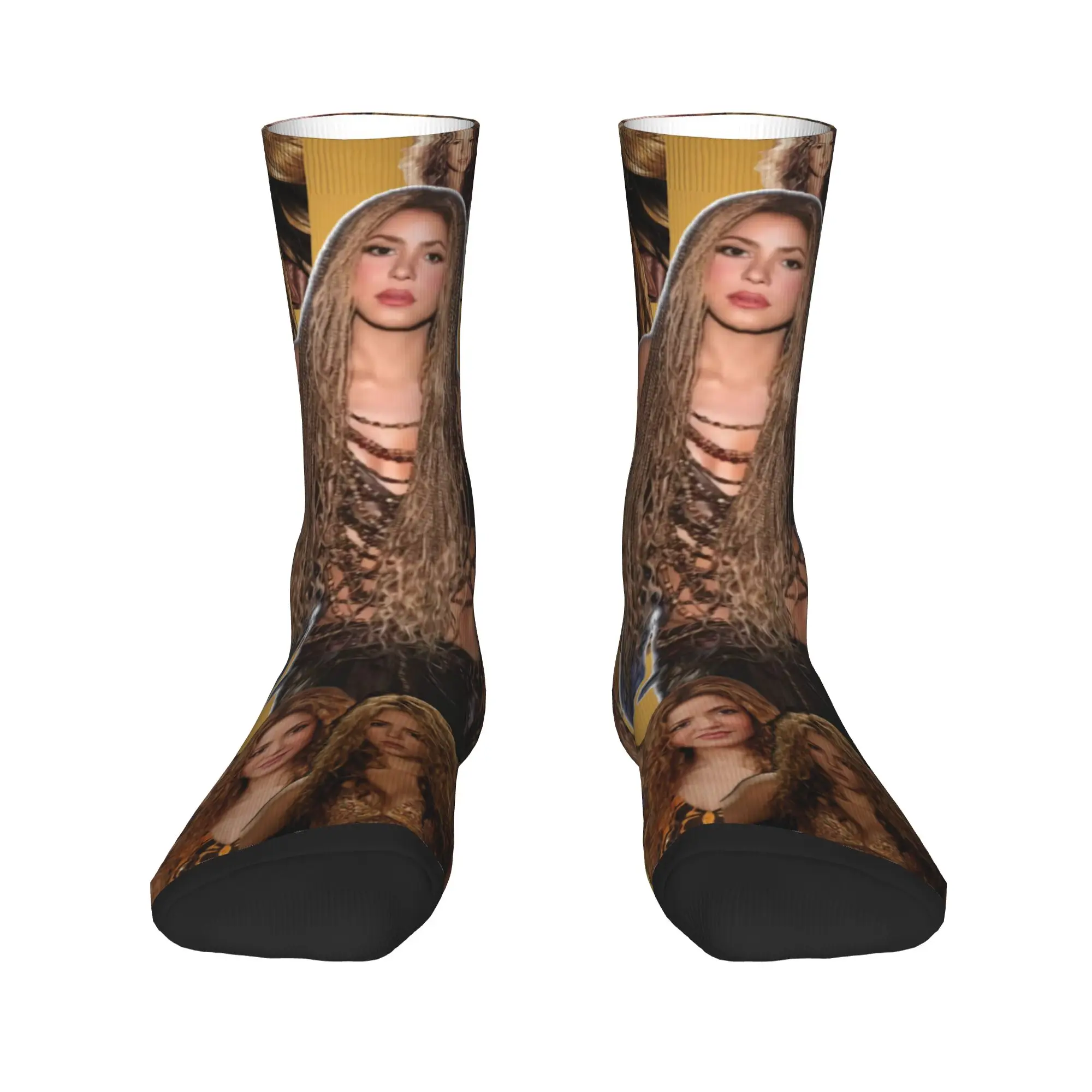 Shakira Las Mujeres Ya No Lloran World Tour 2026 Graphic Socks Gothic Autumn Anti Sweat Men Socks Quality Design Running Socks