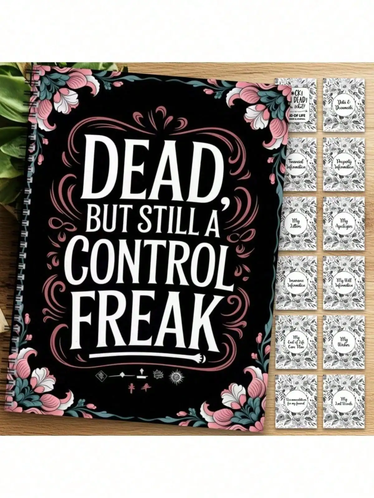 

1 шт. Папка-органайзер MyFinalWishesCone для планирования последних дней жизни — на спирали, прочная, с отрывными листами для записи сообщений