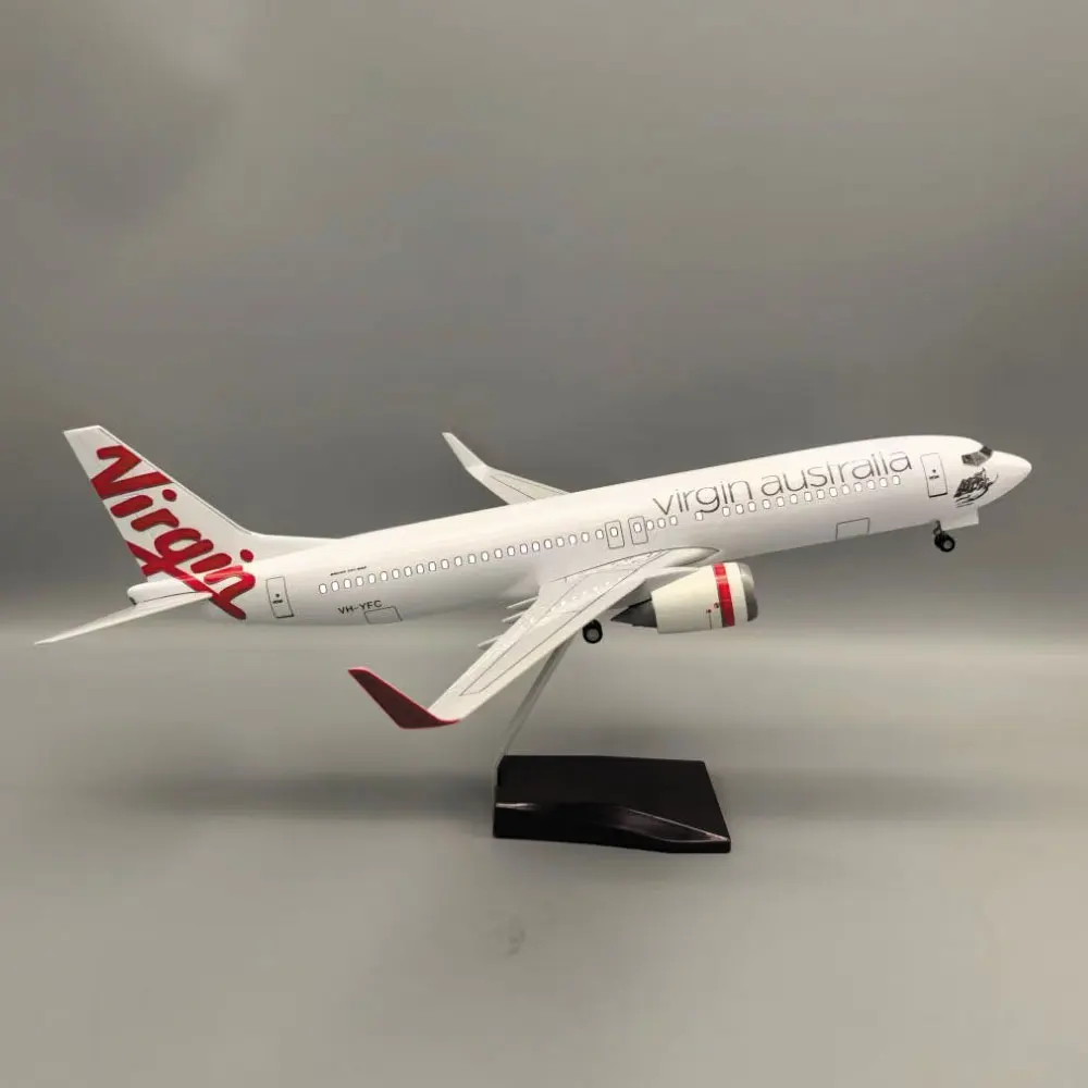 

Toy boy Airplane scale 47CM Diecast Resin B737-800 Virgin Australia aircraft model Educational toys for Collections and Displays