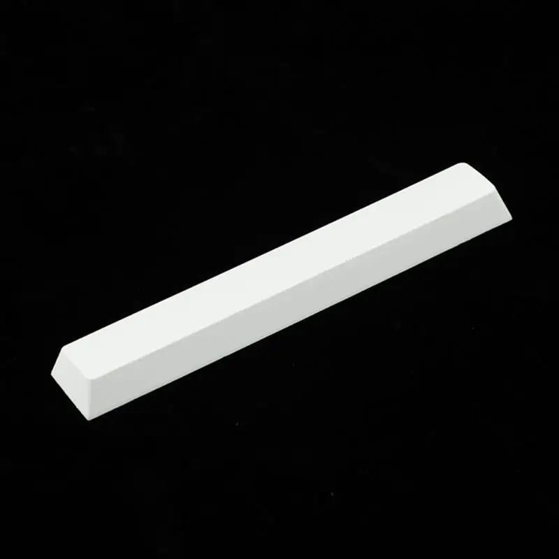 R53C Elegant White Spacebar Keycaps Mechanical Keyboards 6.25U Keycap Wear-Resistant PBT Material Spacebar KeyCaps