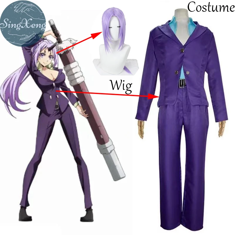 

SingXeng Anime That Time I Got Reincarnated as a Slime Shion Cosplay Costume Halloween Christmas Women Uniform Suits Customize