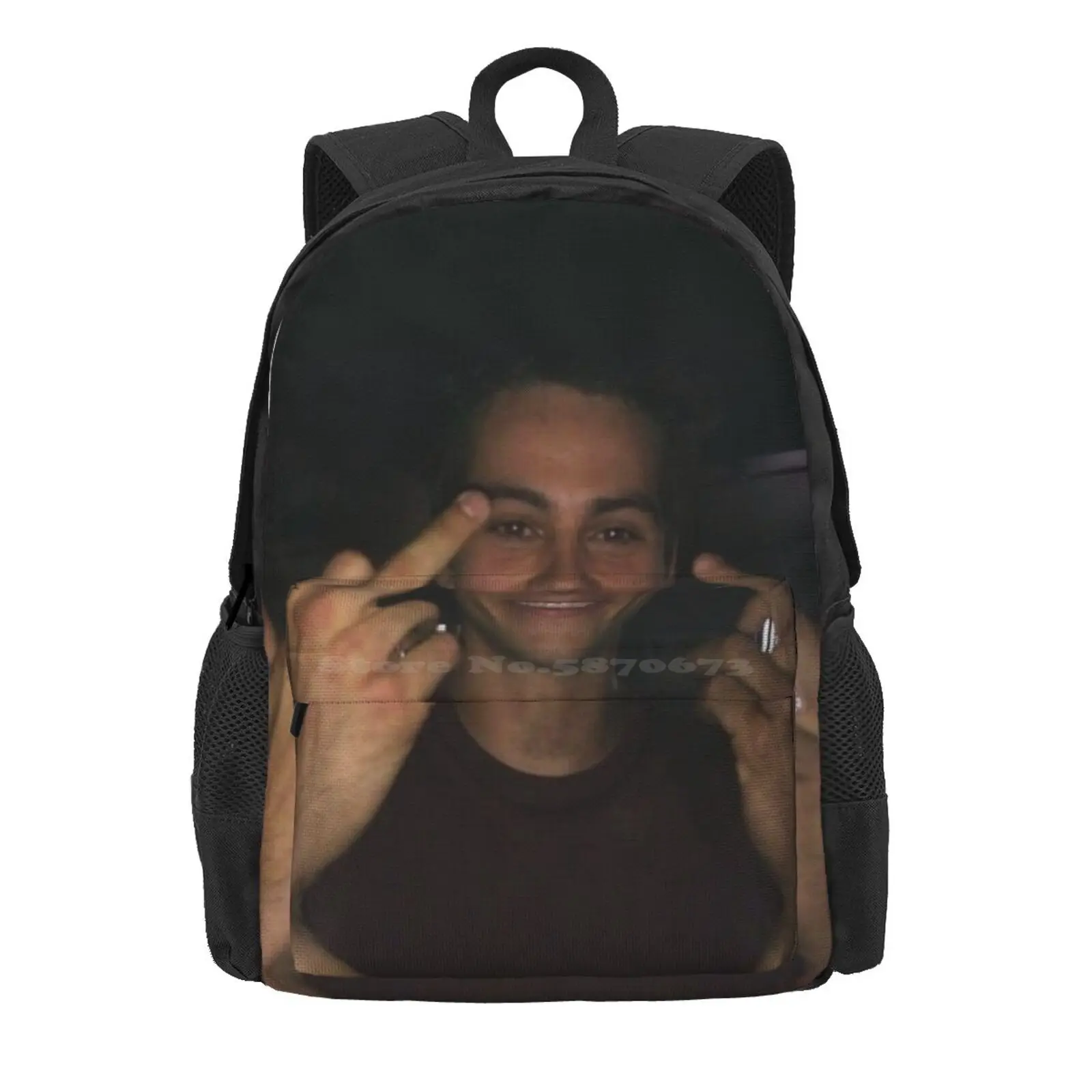 Dylan O’Brien Middle Fingers Hot Sale Schoolbag Backpack Fashion Bags Thomas Brodie Sangster Stiles Stilinski The Maze Runner