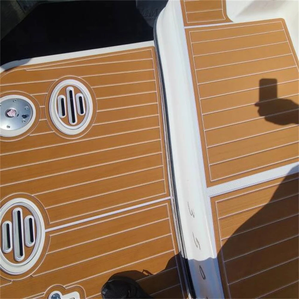 STLF 2001 Maxum 3500 SCR Extended Swim Platform Pad Boat EVA Foam Teak Deck Floor Mat SeaDek MarineMat Gatorstep Style Self Adhe - view 3
