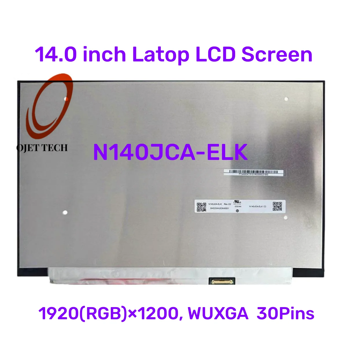 

N140JCA ELK N140JCA-ELK 14 Inch LCD Screen IPS Panel FHD 1920x1080 EDP 30pins 60Hz 45% NTSC 300 cd/m² (Typ.)