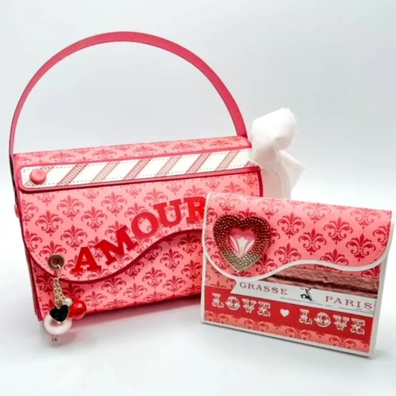 金属製の3D財布,日曜大工のスクラップブッキング,アルバムの紙のカード,装飾的な工芸品,エンボス加工,2つのデザイン