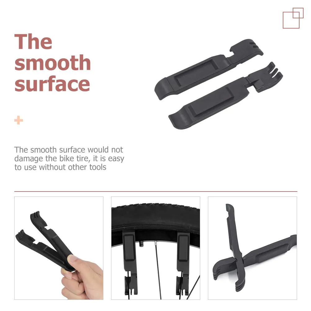 

2Pcs Professional Bike Tire Lever Nylon Repair Tools Portable Bicycle Pry Bar for Mountain Road Bike Professional Pry Tire Rod