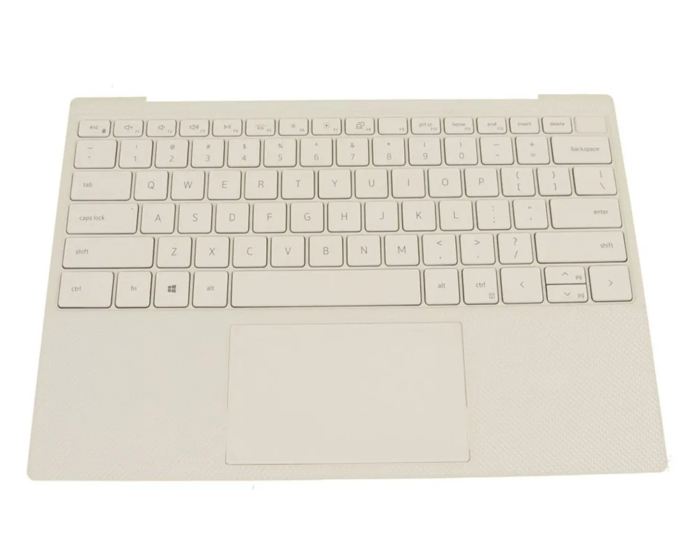 New White Case Shell 0GT8XM GT8XM For Dell XPS 13 9300  Laptop Palmrest Upper Top Cover With Touchpad/Keyboard Assembly