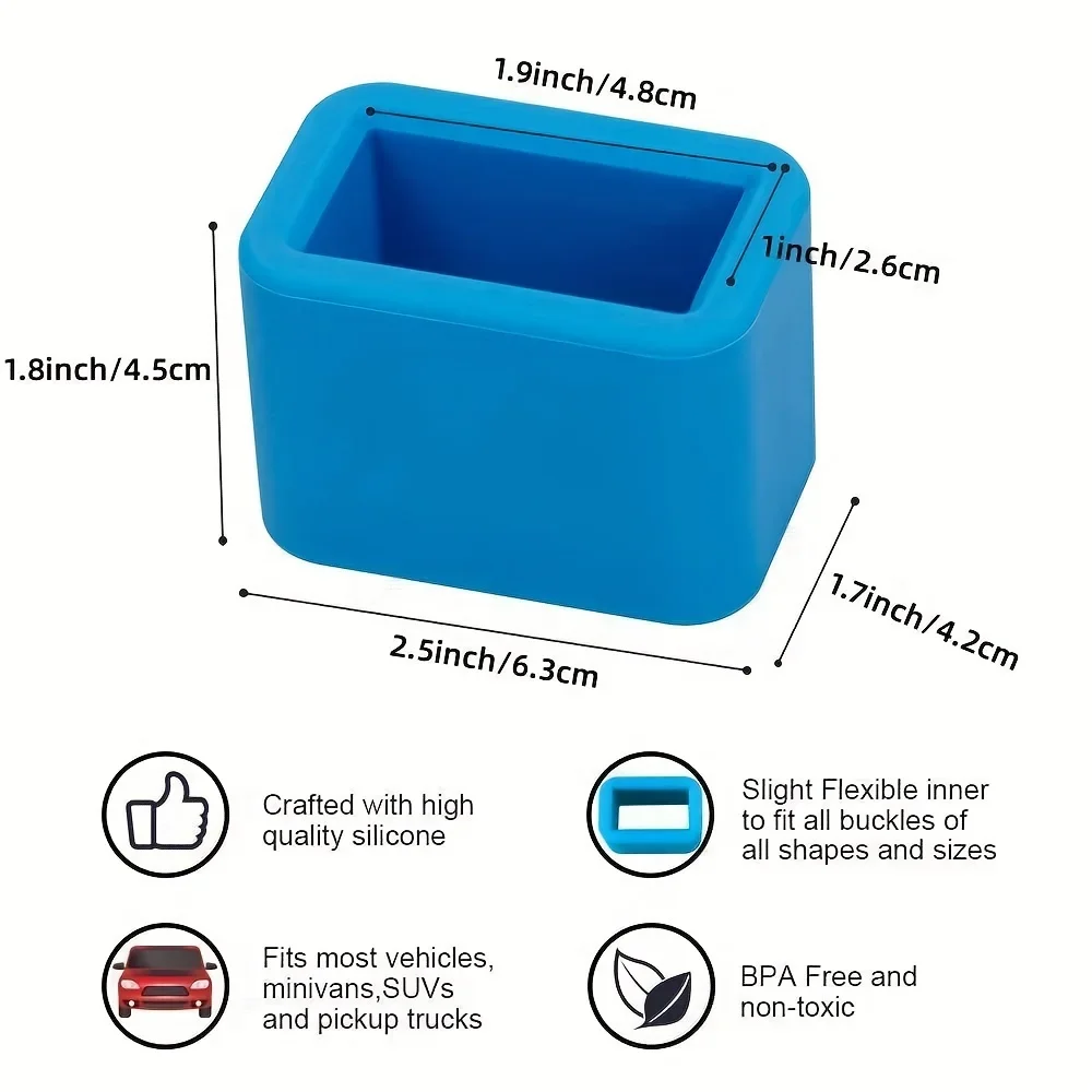 Buckle Up Car Seatbelt Guard Seat Belt Holder, Durable Silicone Material, Car Accessories Suitable For Kids