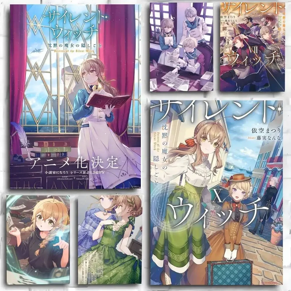 Anime S-Secrets of the Silent Witch   Poster Print For Bedroom Living Room Home Decor Cartoon Movie Wall Art HD Picture Mural