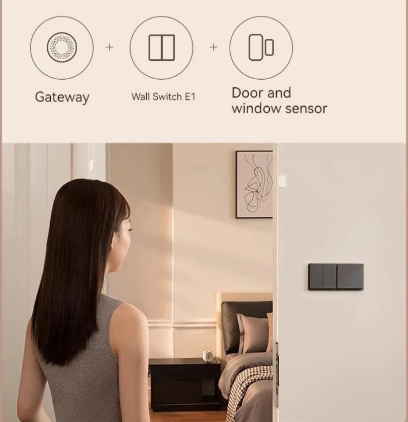 Aqara Smart Wand Schalter E1 ZigBee 3,0 Smart Home Drahtlose Schlüssel Licht Schalter Mit Neutral KEIN Neutral Für Xiaomi Mi Hause homek APP