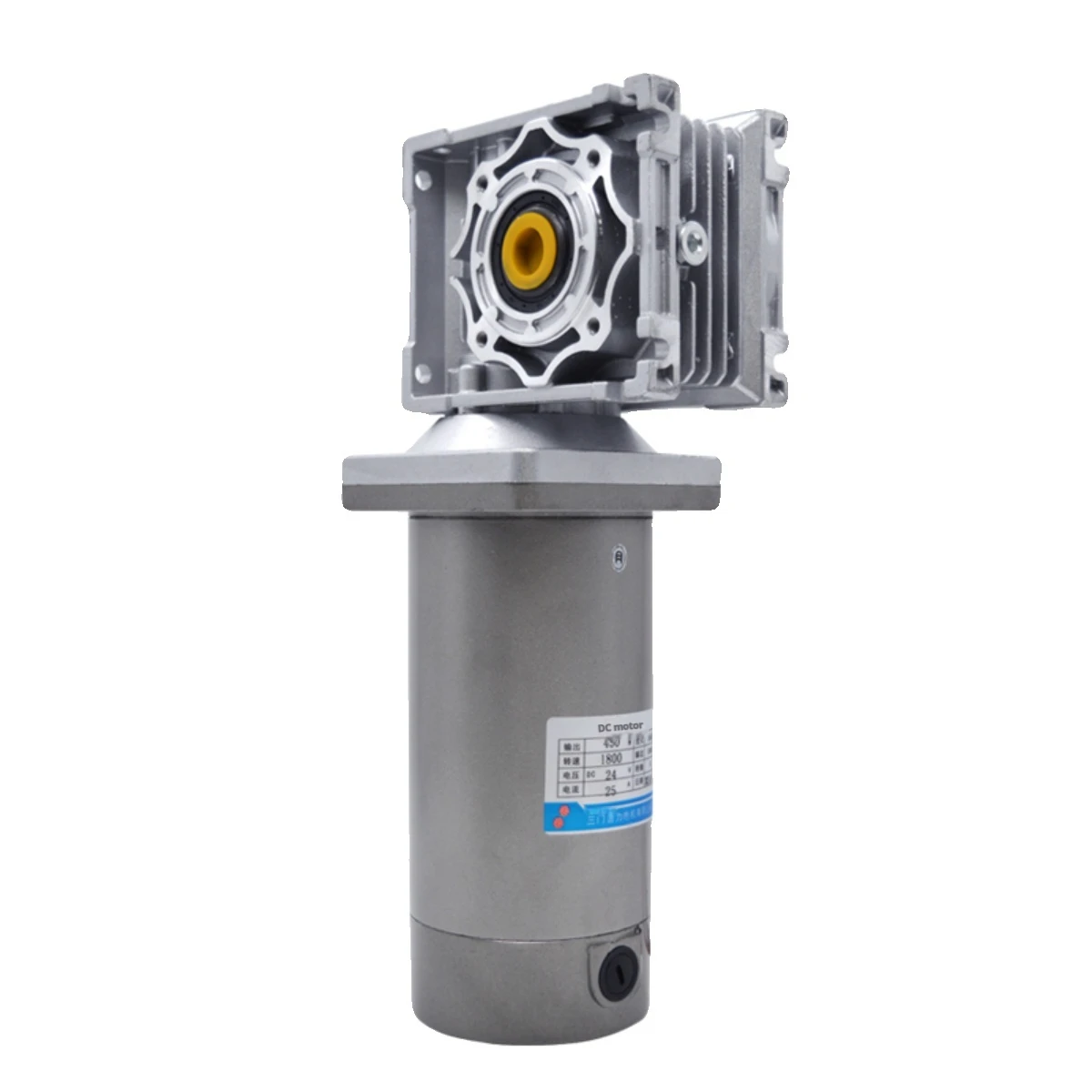 120W DC Reduction Motor Worm Gear Reducer 12V/24V High-Power Variable Speed Motor