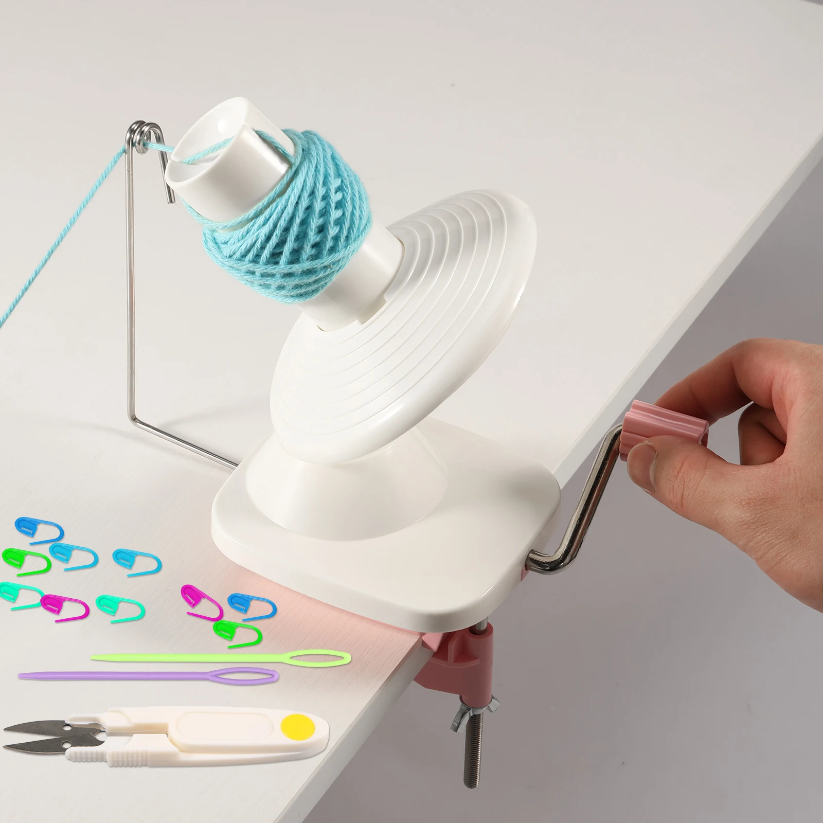 Manual Wool Ball Winder for Winding Yarn Skein String Thread DIY Sewing Knitting Making Tool Acc Hand Yarn Ball Winder Machine