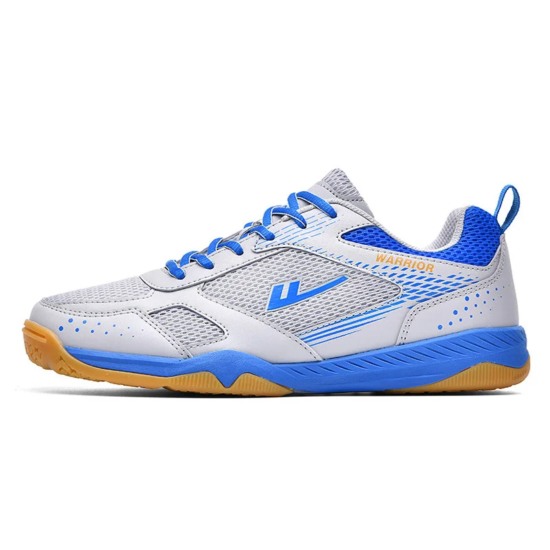 WARRIOR Mens Badminton Shoes Breathable Mesh Casual Sports Sneakers Size 36-44 Women Outdoor Site Training Competition Shoes